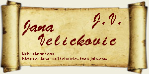 Jana Veličković vizit kartica